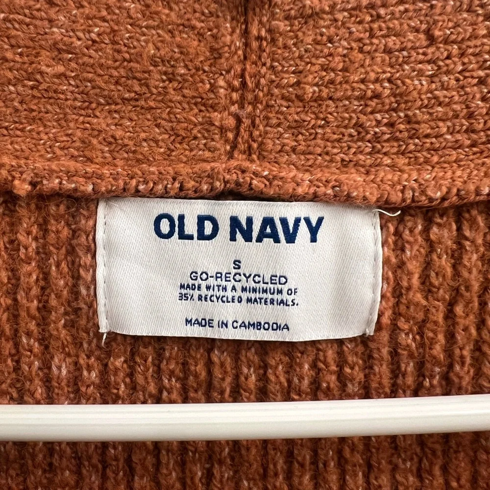 Old Navy Women's Rust Orange Cardigan Sweater | Size Small - Picture 2 of 5